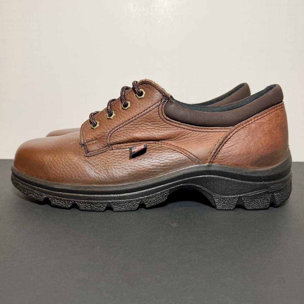 THOROGOOD Boots Mens Size 8 Wide Leather Safety Toe Slip Resistant EH 804-4760 - Picture 3 of 13